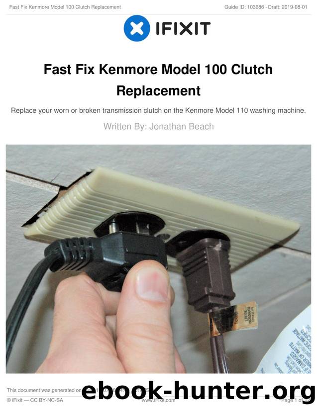Fast Fix Kenmore Model 100 Clutch Replacement by Unknown