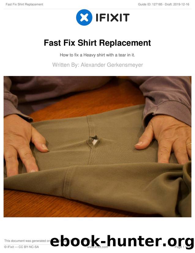 Fast Fix Shirt Replacement by Unknown