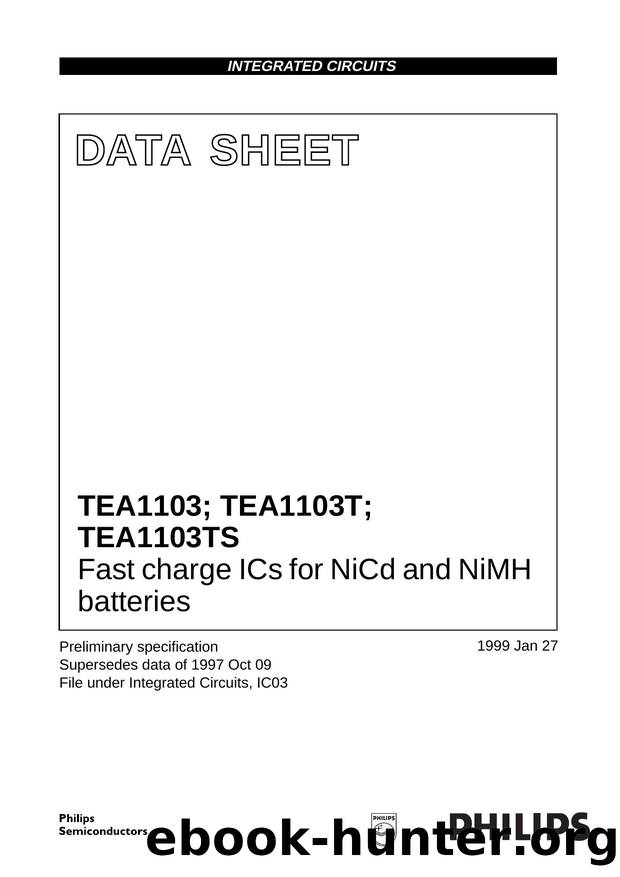 Fast charge ICs for NiCd and NiMH batteries by Philips Semiconductors