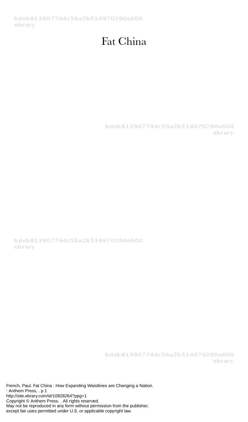 Fat China by Paul French and Matthew Crabbe