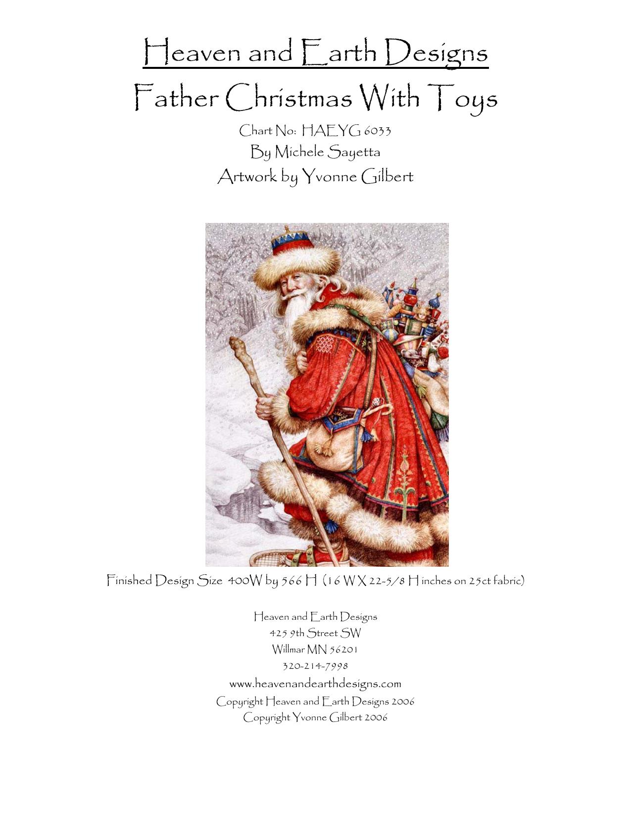 Father Christmas With Toys by Administrator