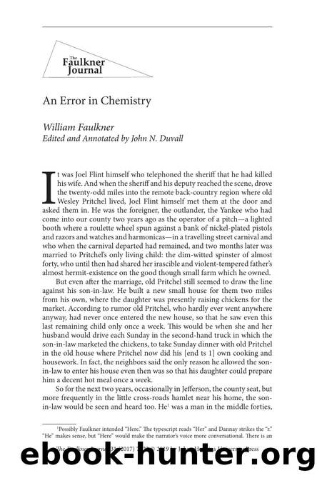 Faulkner, William by An Error in Chemistry (2019)