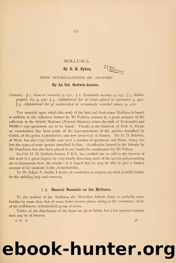 Fauna hawaiiensis; being the land-fauna of the Hawaiian islands by Sharp David 1840-1922
