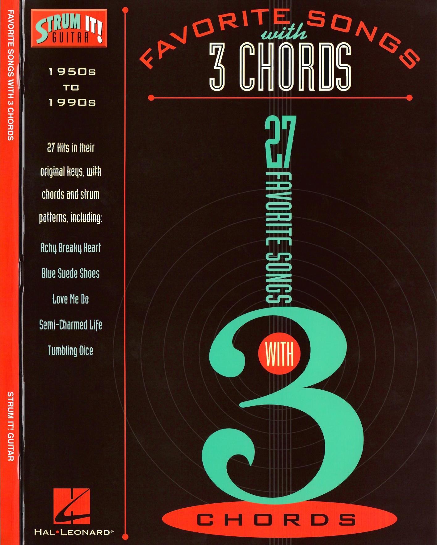 Favorite Songs with 3 Chords by Andr Hal Leonard Corporation Staff Hal Leonard Publishing Corporation
