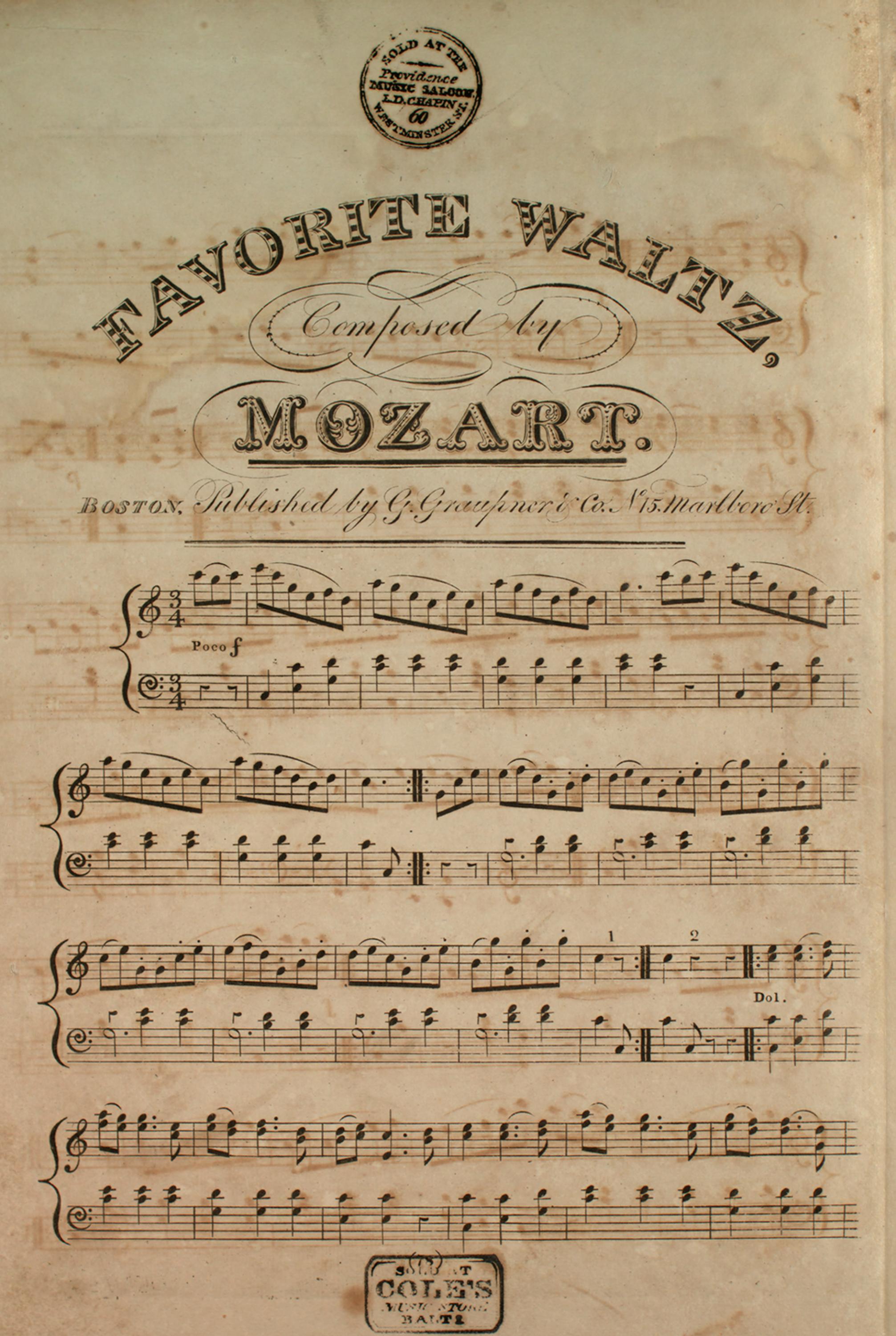 Favorite Waltz (Composed by Mozart) by Unknown