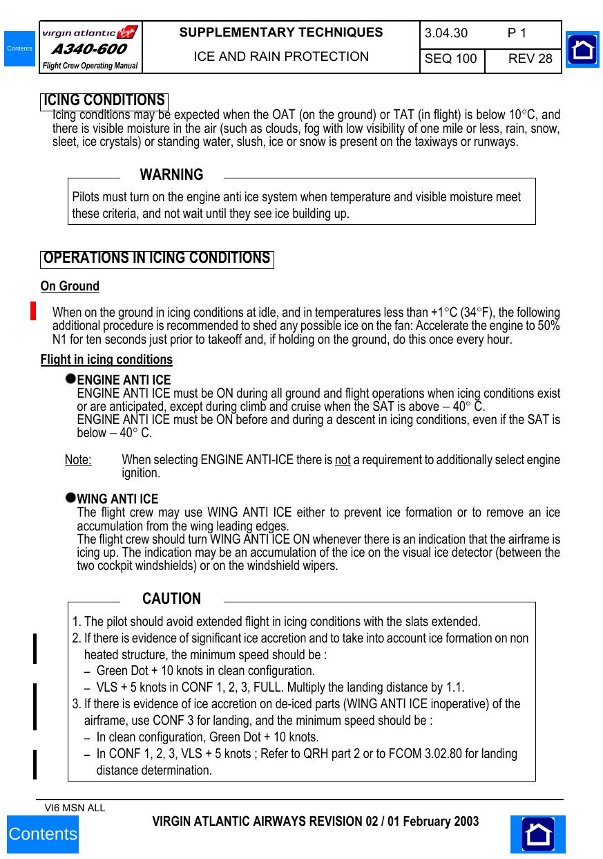 Fcom 3: 04.30 Ice and Rain Protection by Arame
