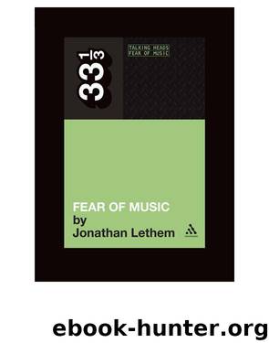 Fear of music by Jonathan Lethem