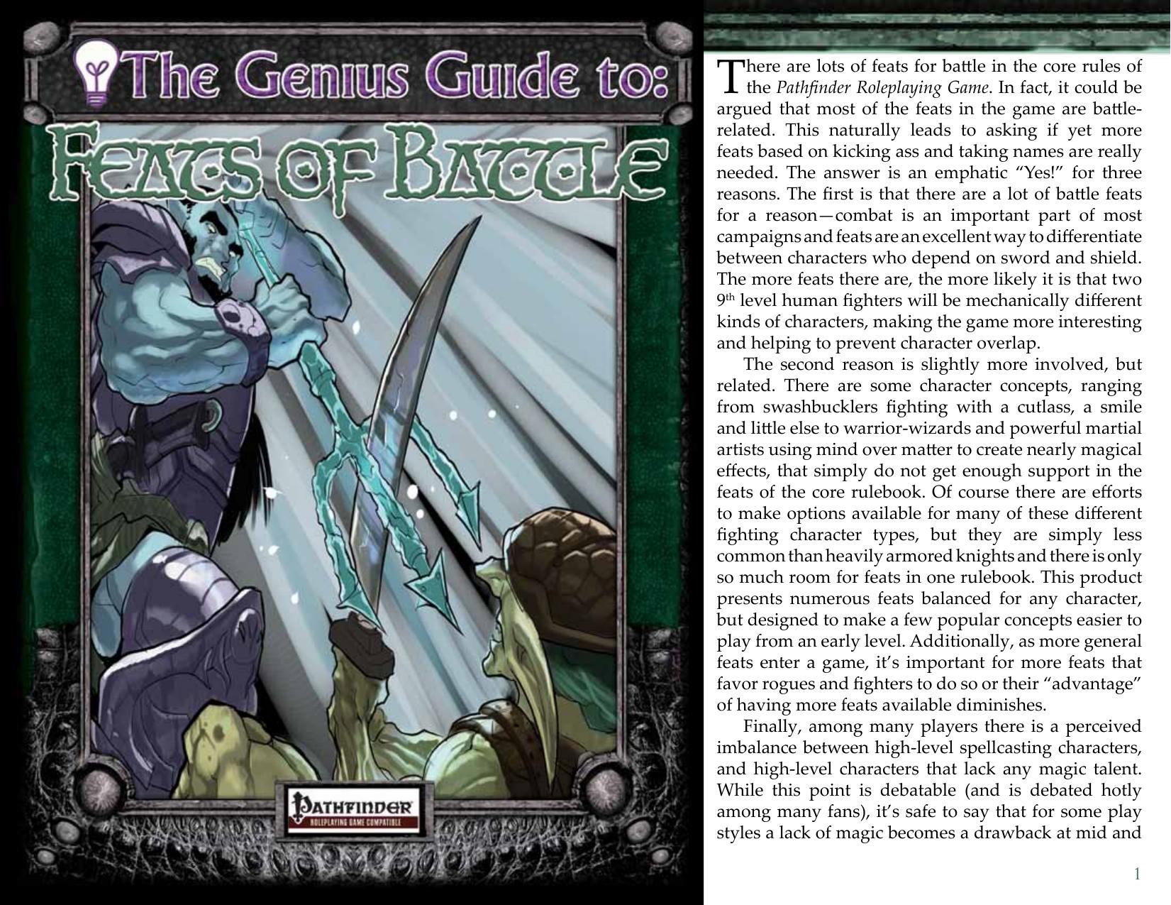 Feats of Battle by OtherWorld Creations/Super Genius Games