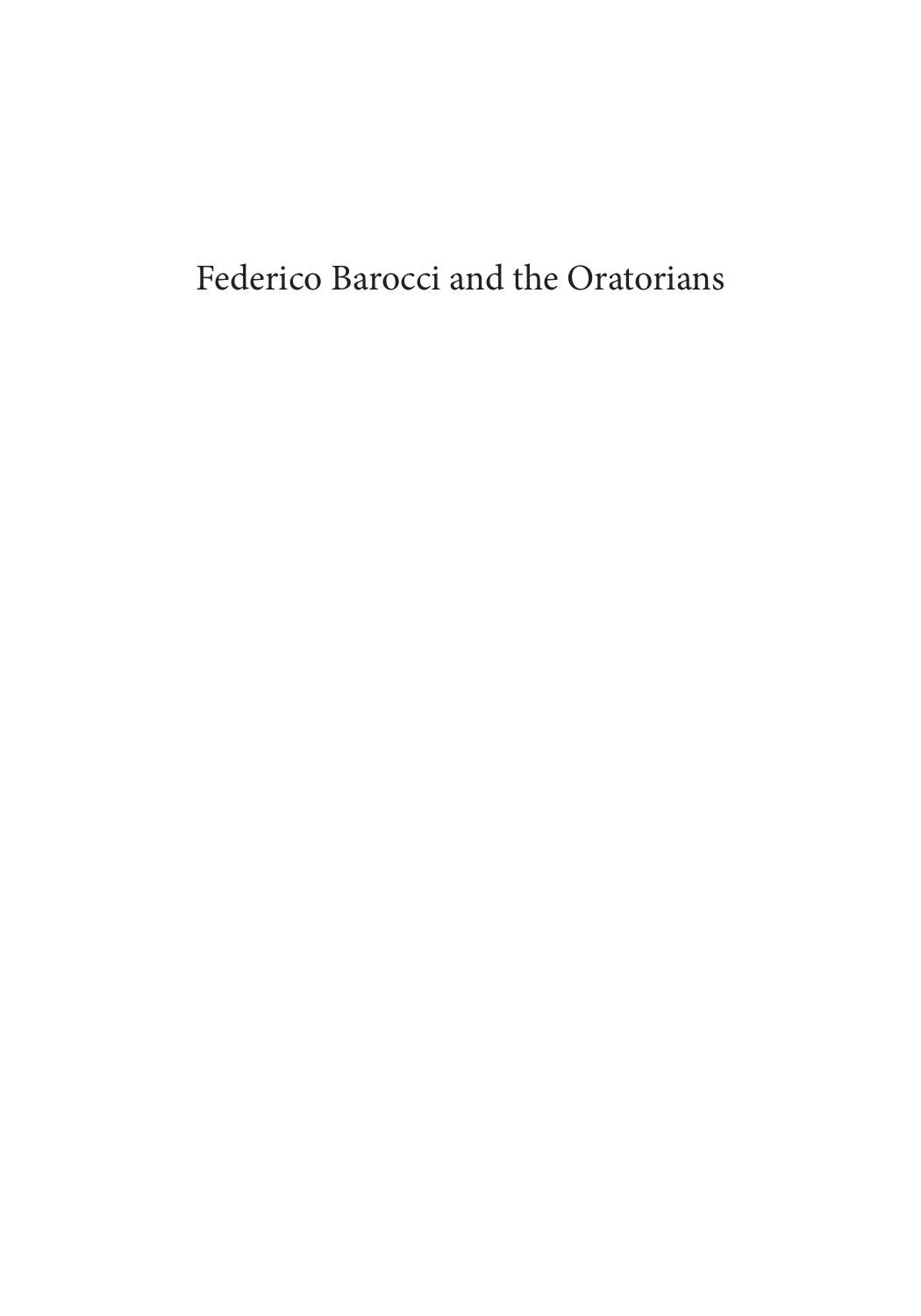 Federico Barocci and the Oratorians: Corporate Patronage and Style in the Counter-Reformation (Early Modern Studies) by Ian F. Verstegen