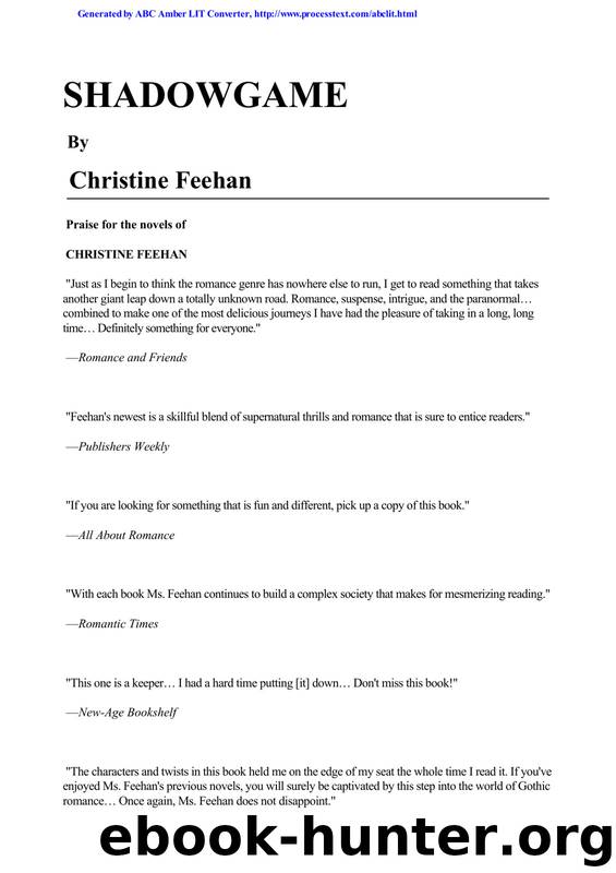 Feehan, Christine - Ghostwalker 01 by Feehan Christine