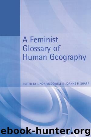 Feminist Glossary of Human Geography by Sharp Joanne; McDowell Linda;