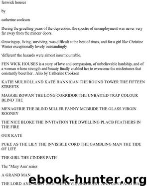 Fenwick Houses by Catherine Cookson