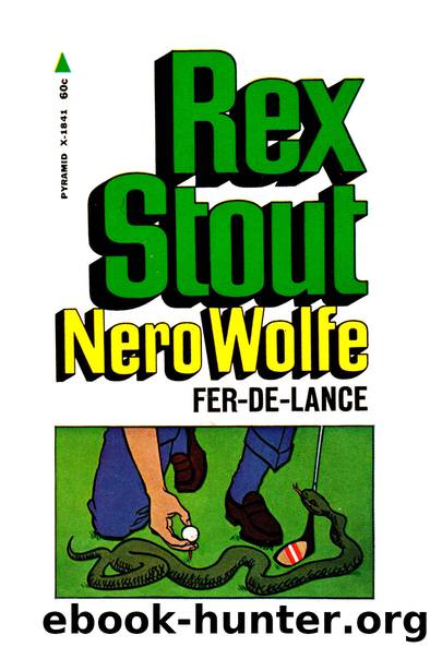 Fer-de-Lance by Rex Stout
