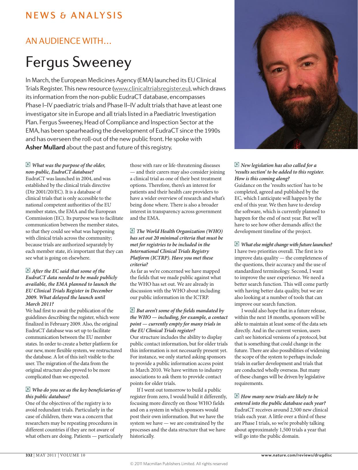Fergus Sweeney by Unknown