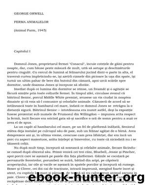 Ferma animalelor by George Orwell