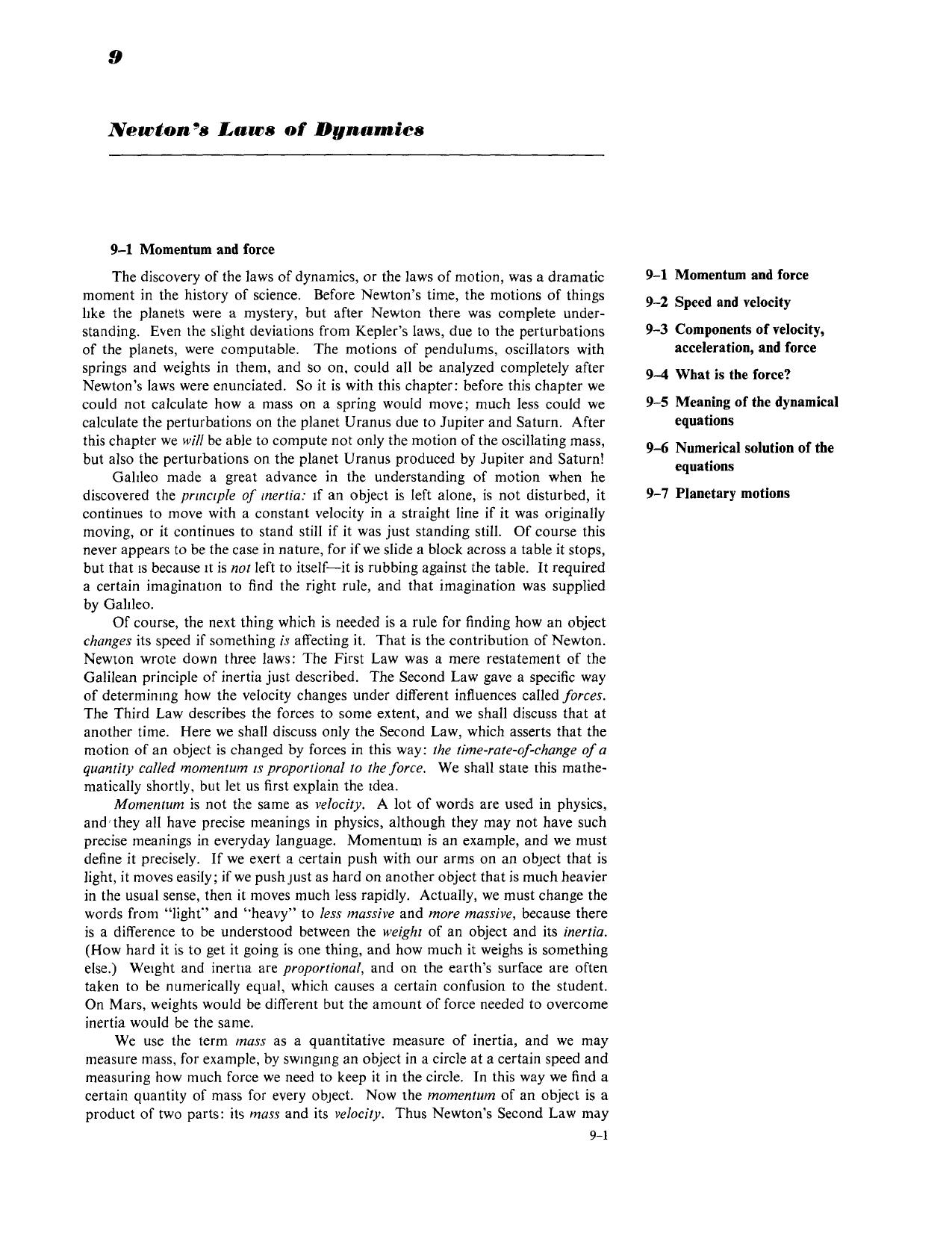 Feynman Lectures on Physics Volume 1 Chapter 09 by Richard Feynman