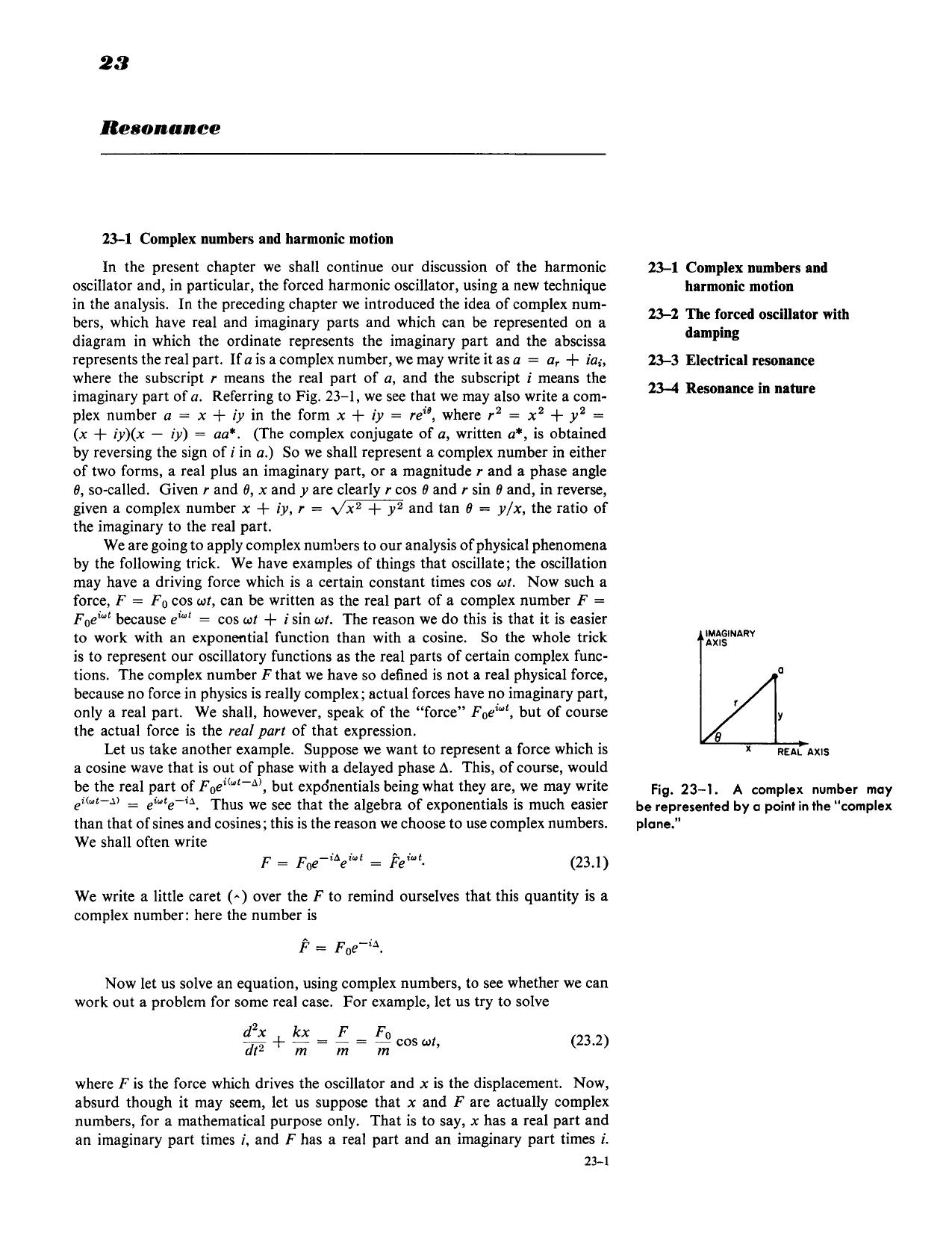 Feynman Lectures on Physics Volume 1 Chapter 23 by Richard Feynman