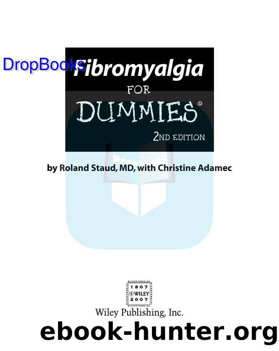 Fibromyalgia for Dummies ISBN by 0470145021 DropBooks APP