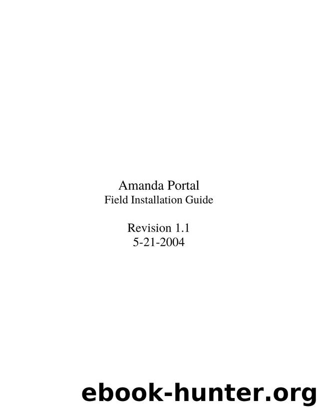 Field Installation Guide by Unknown