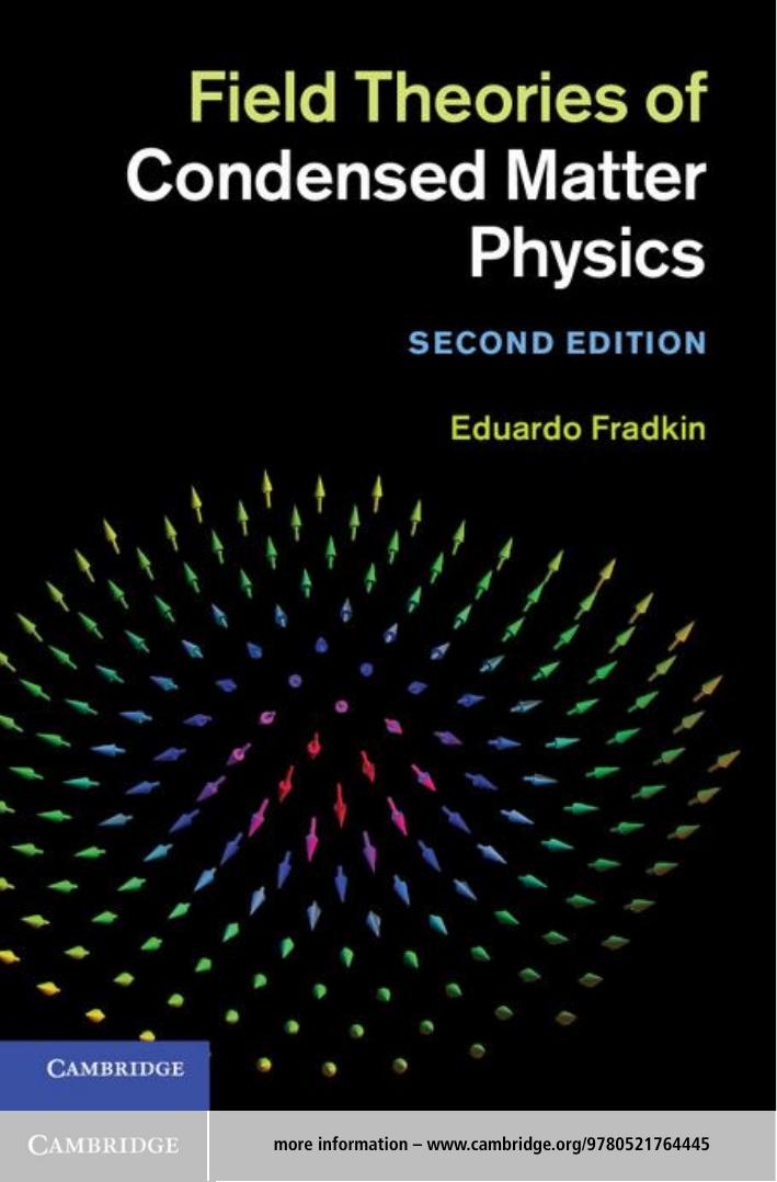 Field Theories of Condensed Matter Physics by Unknow