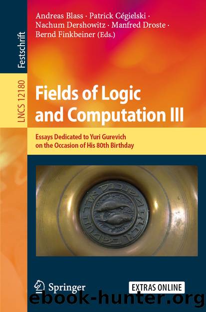 Fields of Logic and Computation III by Unknown