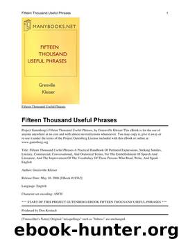Fifteen Thousand Useful Phrases by Greenville Kleiser