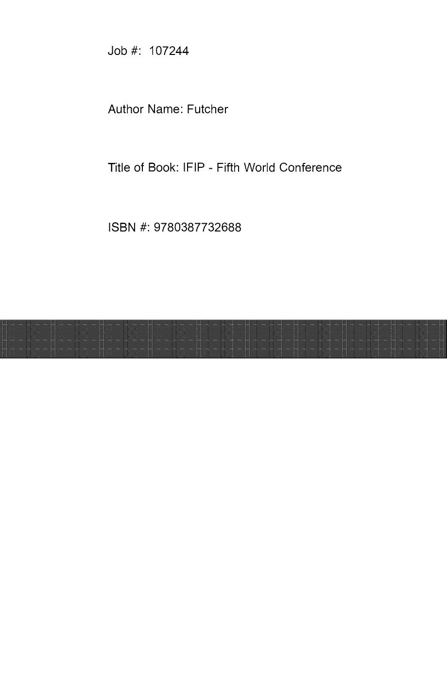 Fifth World Conference on Information Security Education: Proceedings of the IFIP TC11 WG 11.8, WISE 5, 19 to 21 June 2007, United States Military Academy, West Point, New York, USA by Colin J. Armstrong (auth.) Lynn Futcher Ronald Dodge (eds.)