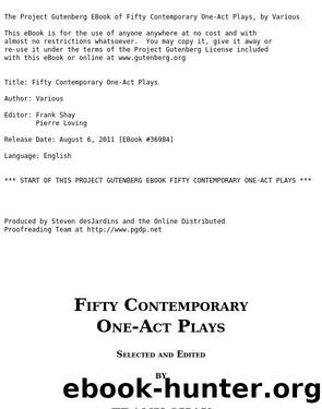 Fifty Contemporary One-Act Plays by Unknown