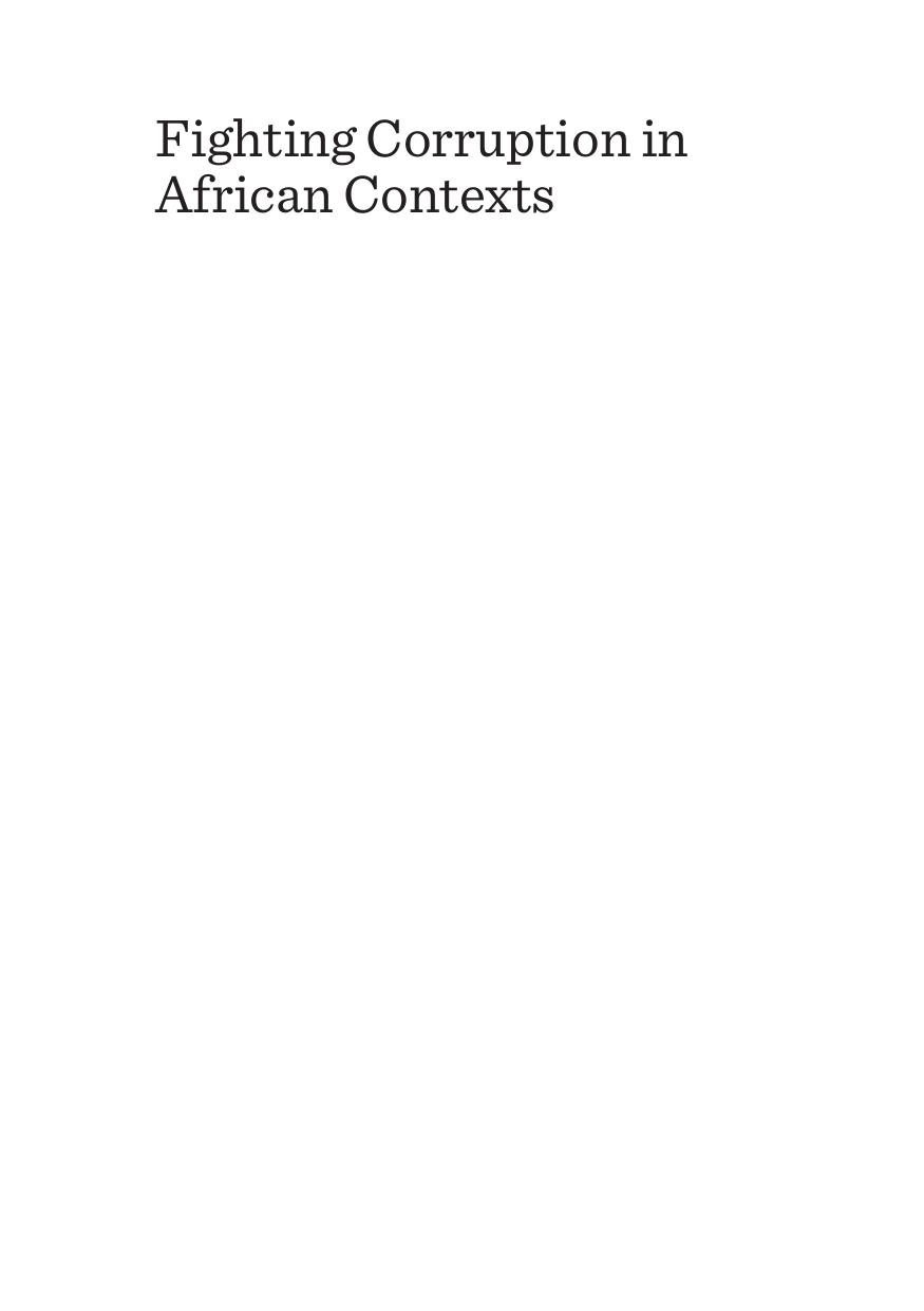 Fighting Corruption in African Contexts : Our Collective Responsibility by Chris Jones; Pregala Pillay; Idayat Hassan