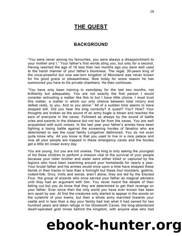 Fighting Fantasy Amateur The Quest by Unknown