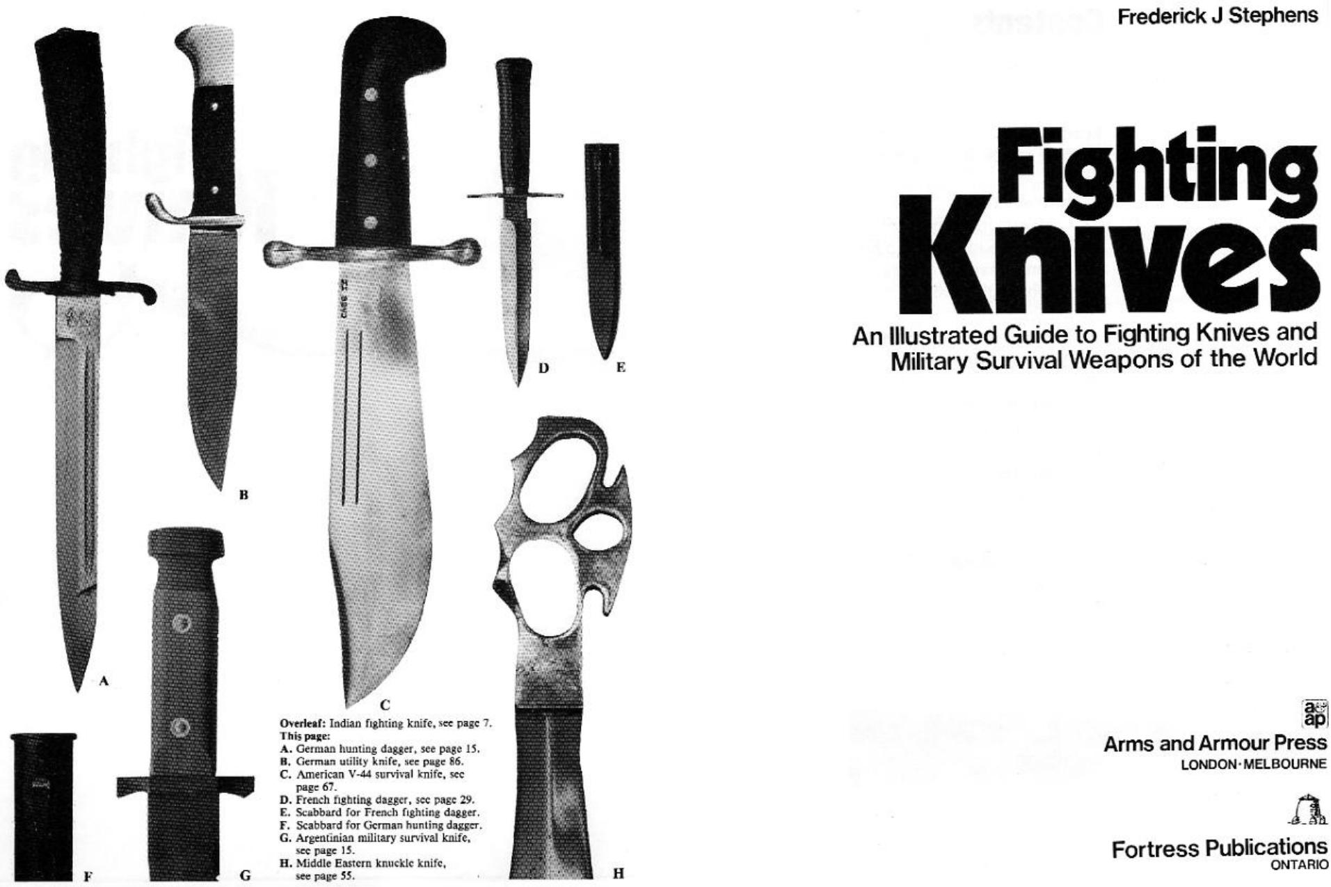 Fighting Knives: An Illustrated Guide to Fighting Knives and Military Survival Weapons of the World (Repost) by Unknow