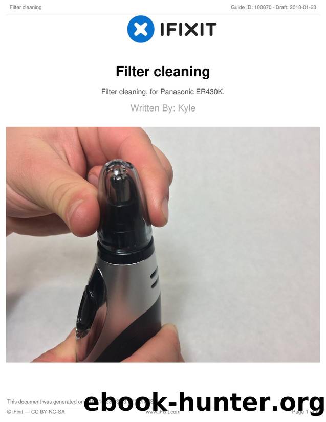 Filter cleaning by Unknown