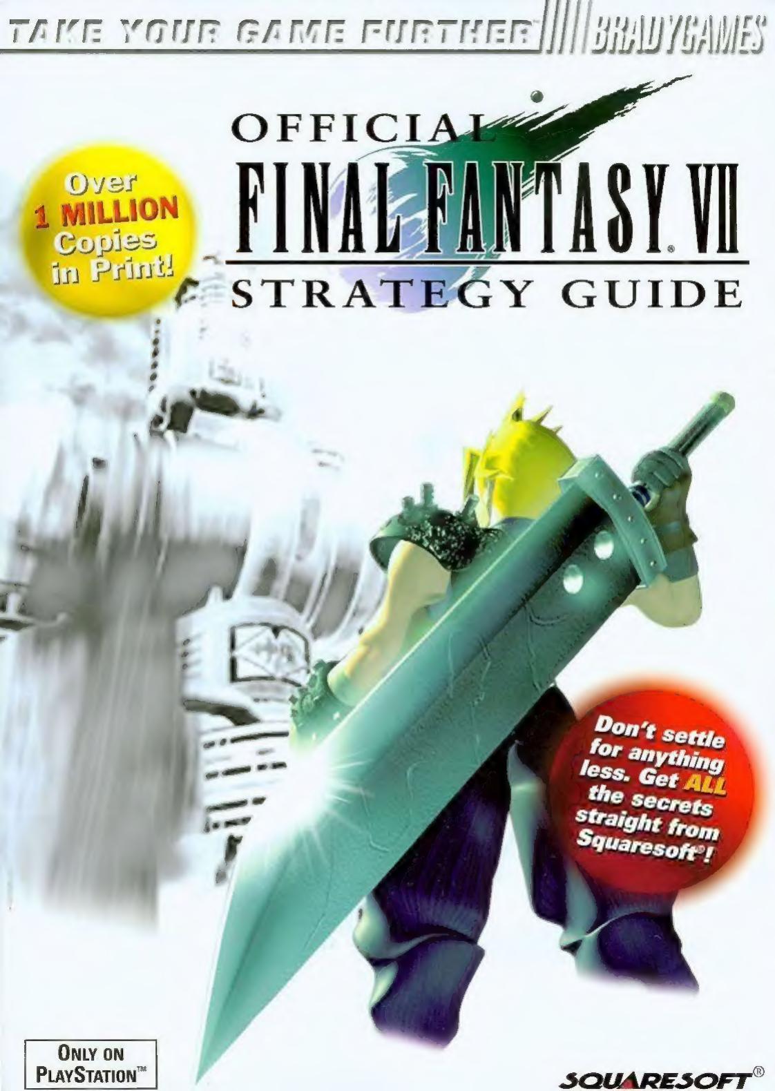 Final Fantasy VII Bradygames Strategy Guide by Unknown