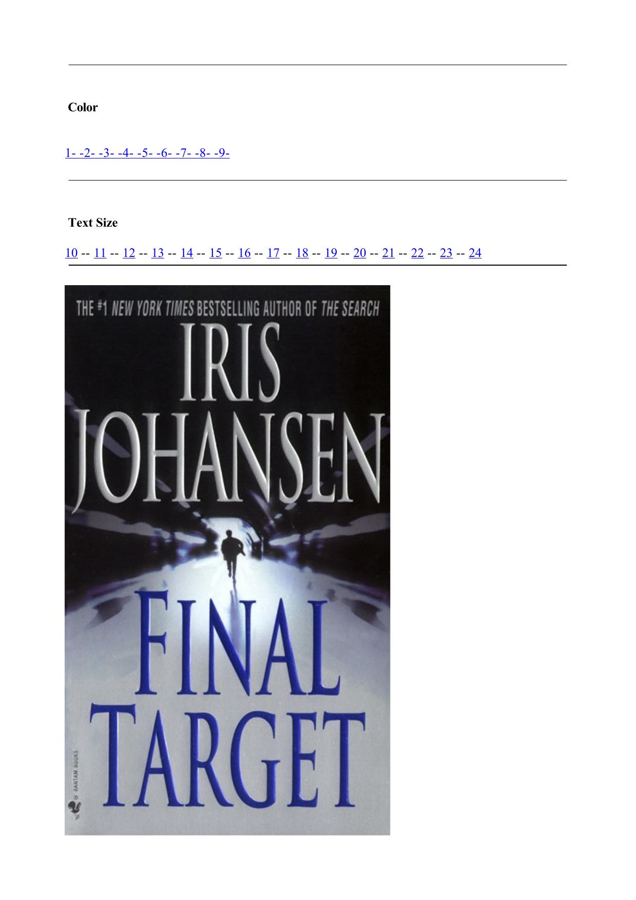Final Target by Iris Johansen