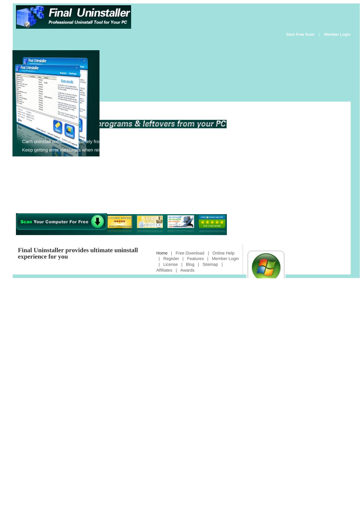 Final Uninstaller - Professional Uninstall Tool For Pc. by Best of Kuszter's Collection