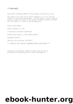 Final Weapon by Everett B. Cole