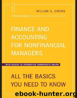 Finance and Accounting for NonFinancial Managers: All the Basics You Need to Know by William G. Droms