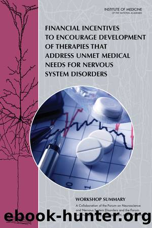 Financial Incentives to Encourage Development of Therapies That Address Unmet Medical Needs for Nervous System Disorders: Workshop Summary by Sheena M. Posey Norris