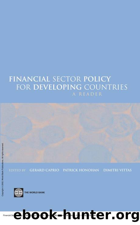 Financial Sector Policy for Developing Countries : A Reader by Gerard Caprio; Patrick Honohan; Dimitri Vittas