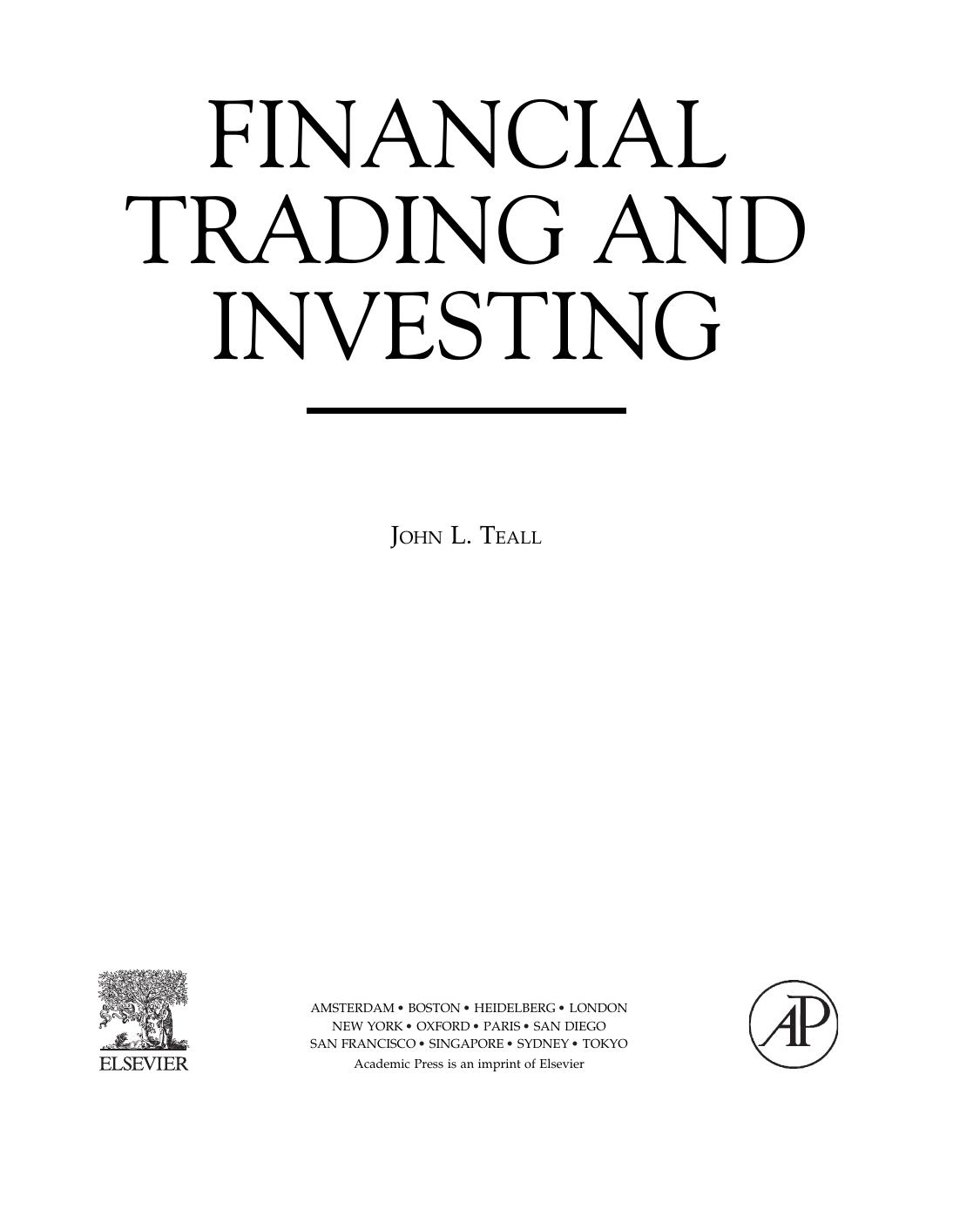 Financial Trading and Investing by John L. Teall