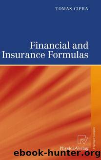 Financial and Insurance Formulas by Tomas Cipra