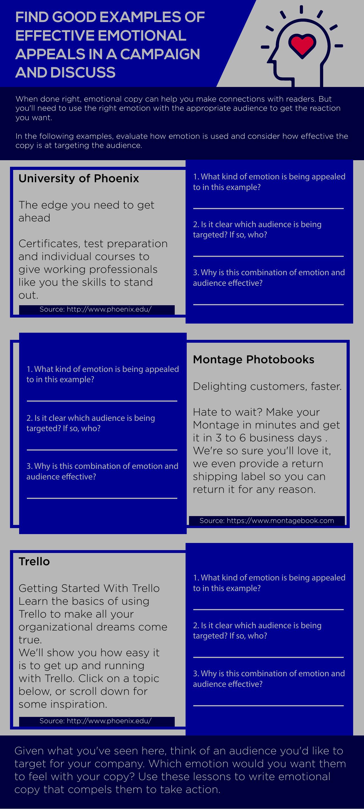 Find good examples of effective emotional appeals in a campaign and discuss by Find good examples of effective emotional appeals in a campaign & discuss.pdf