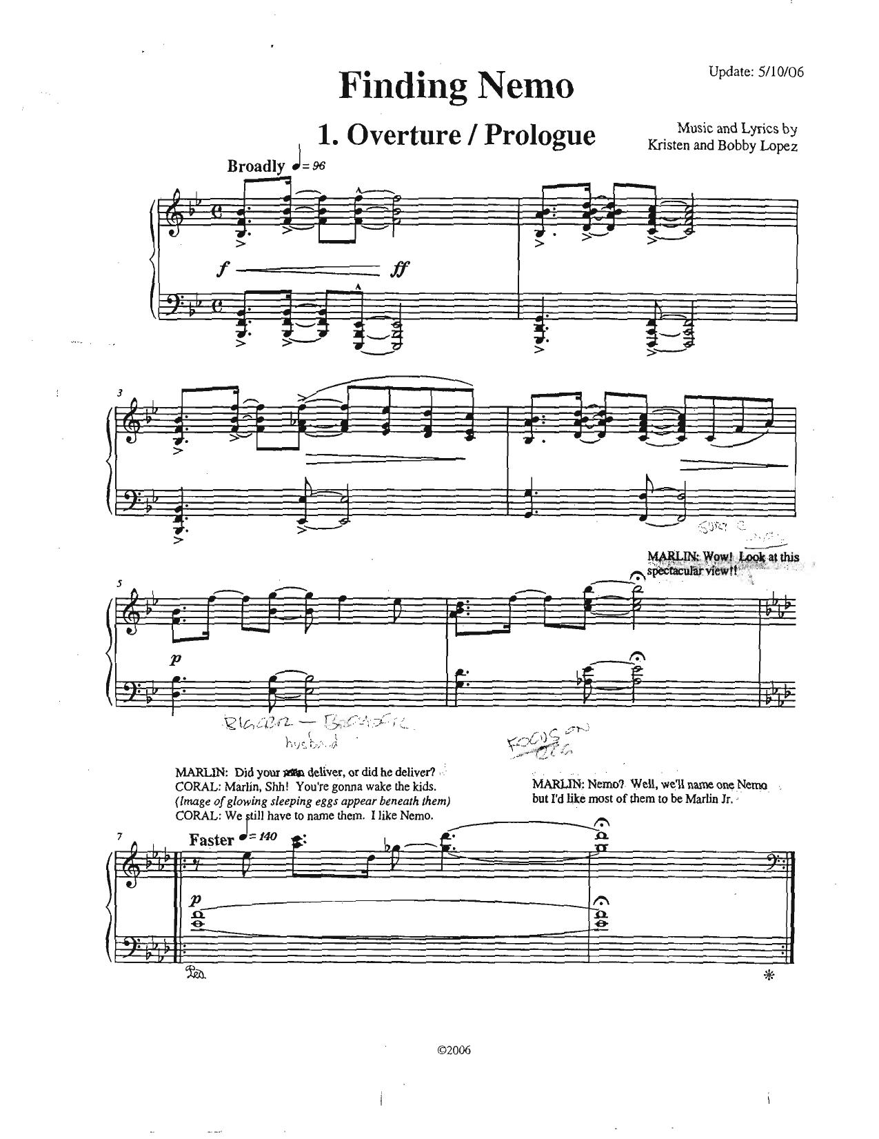 Finding Nemo â (The Musical) by Unknown