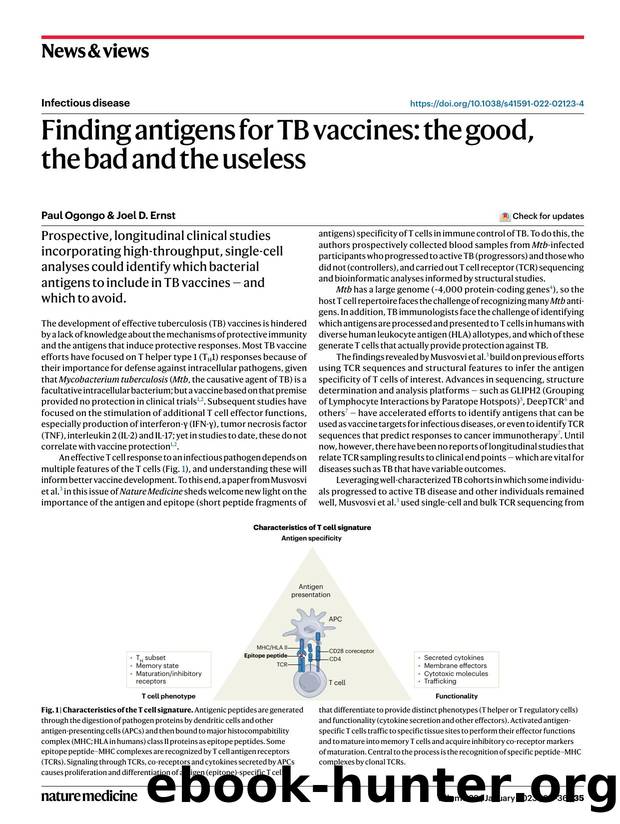 Finding antigens for TB vaccines: the good, the bad and the useless by Paul Ogongo & Joel D. Ernst