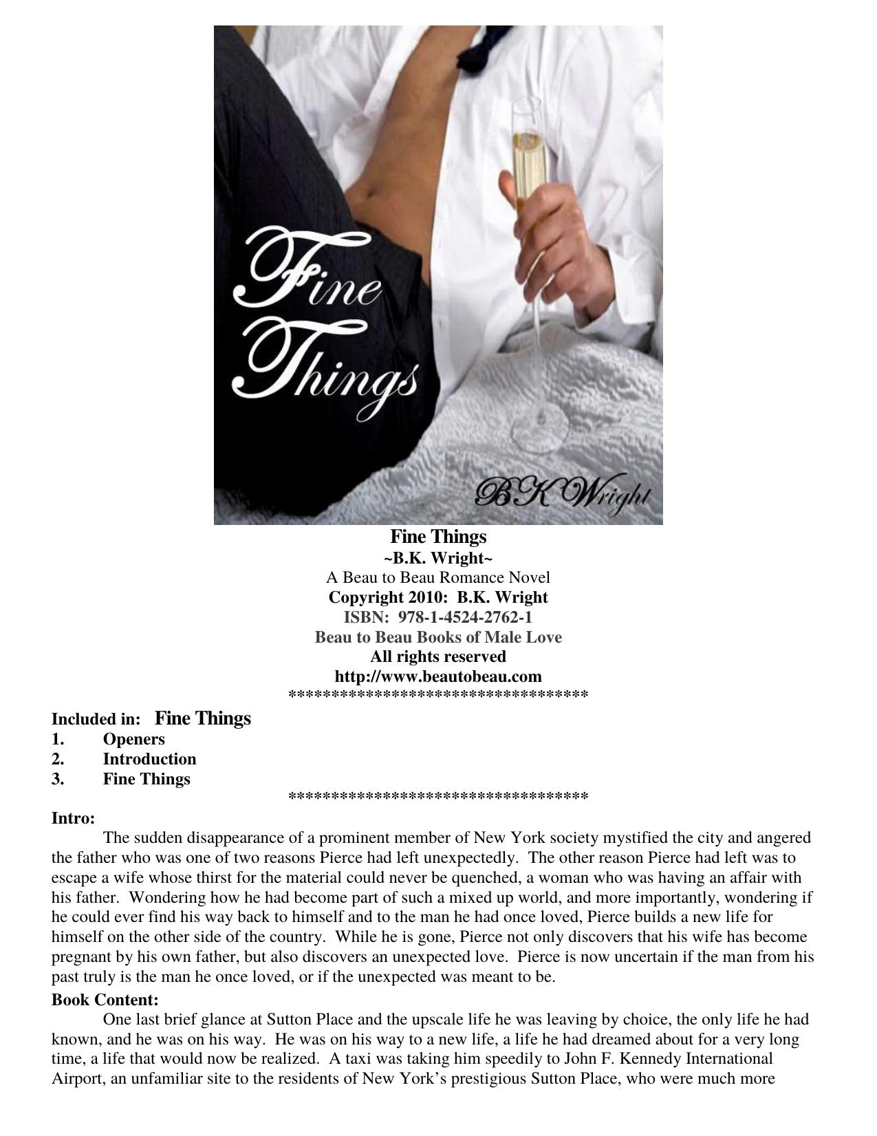 Fine Things by BK Wright