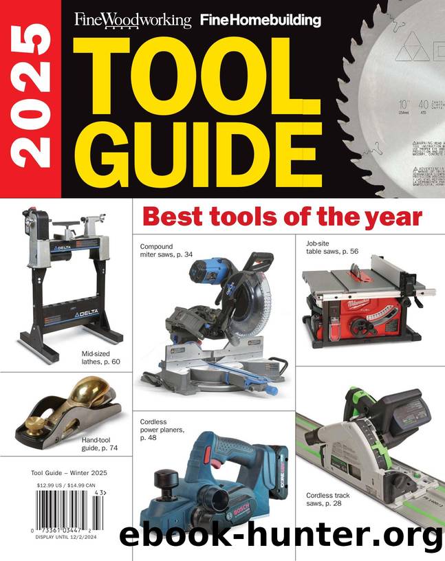 Fine Woodworking & Fine Homebuilding by 2025 Tool Guide