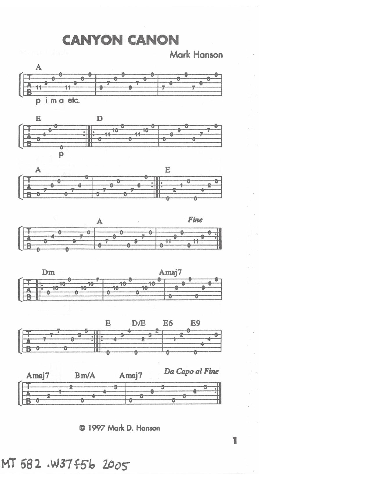 Fingerstyle guitar : beyond basics (Tab from DVD) by Hanson Mark