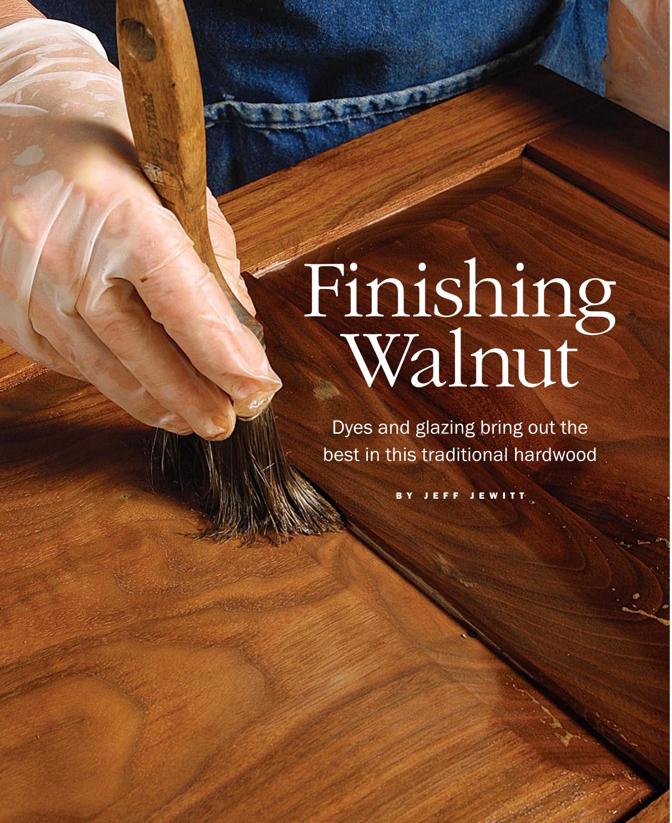 Finishing Walnut by Jeff Jewitt