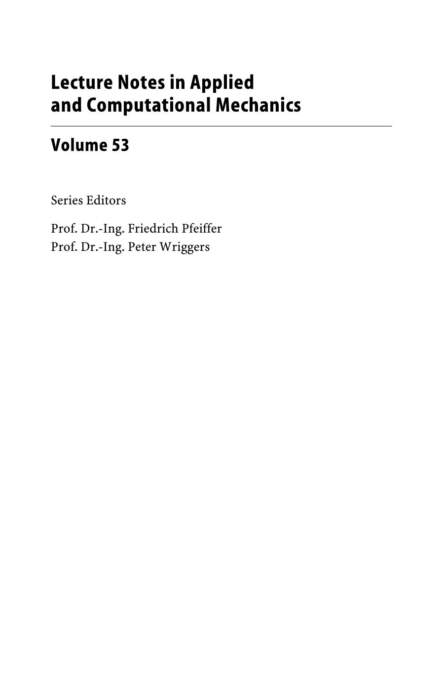 Finite Element Analysis of Beam-to-Beam Contact (Lecture Notes in Applied and Computational Mechanics) by Przemyslaw Litewka