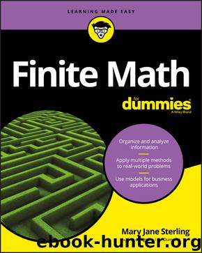 Finite Math For Dummies by Mary Jane Sterling